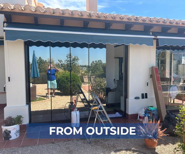 Our silver solar window film provides a subtle mirror effect while maintaining natural daylight inside the property.