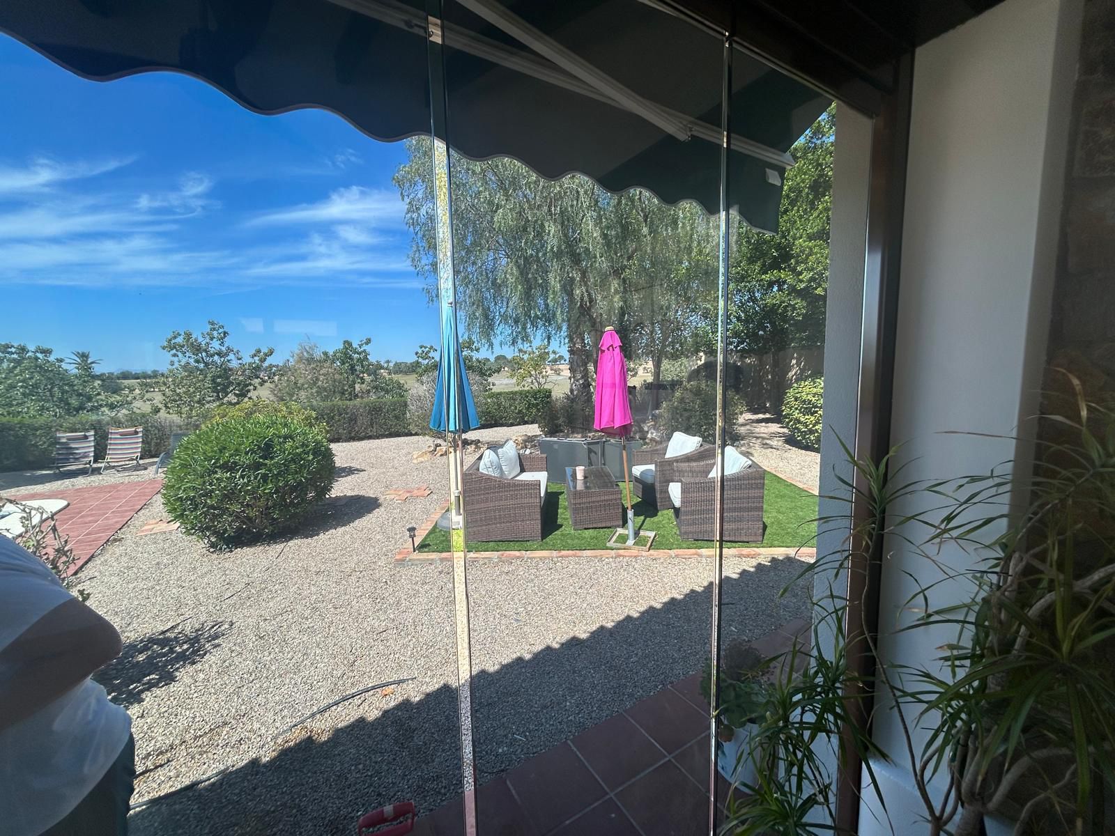 Haciend del Alamo golf resort conservatory with solar window film